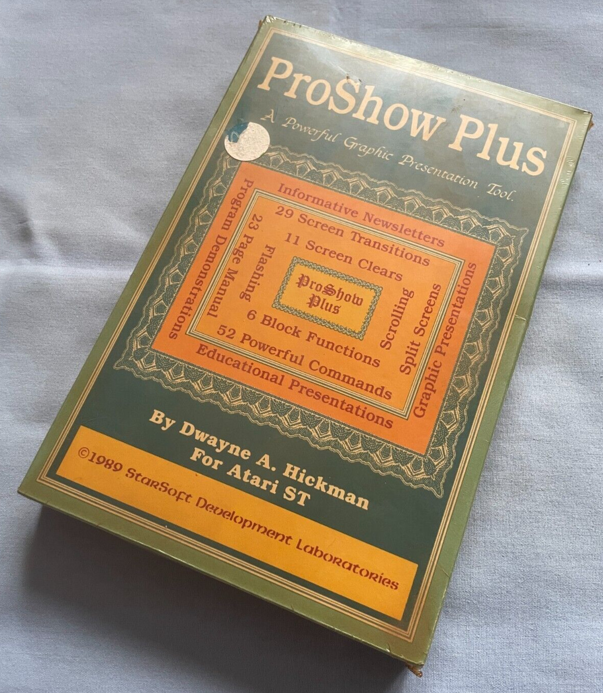 PROSHOW PLUS - 1989 Atari ST Computer StarSoft Software NEW in SEALED BOX - NOS