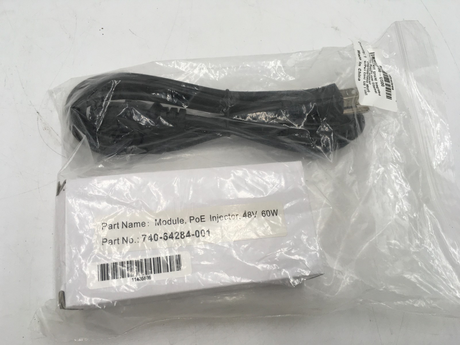 Ruckus Wireless 740-64284-001 902-0180-US00 POE INJECTOR POWER SUPPLY ADAPTER