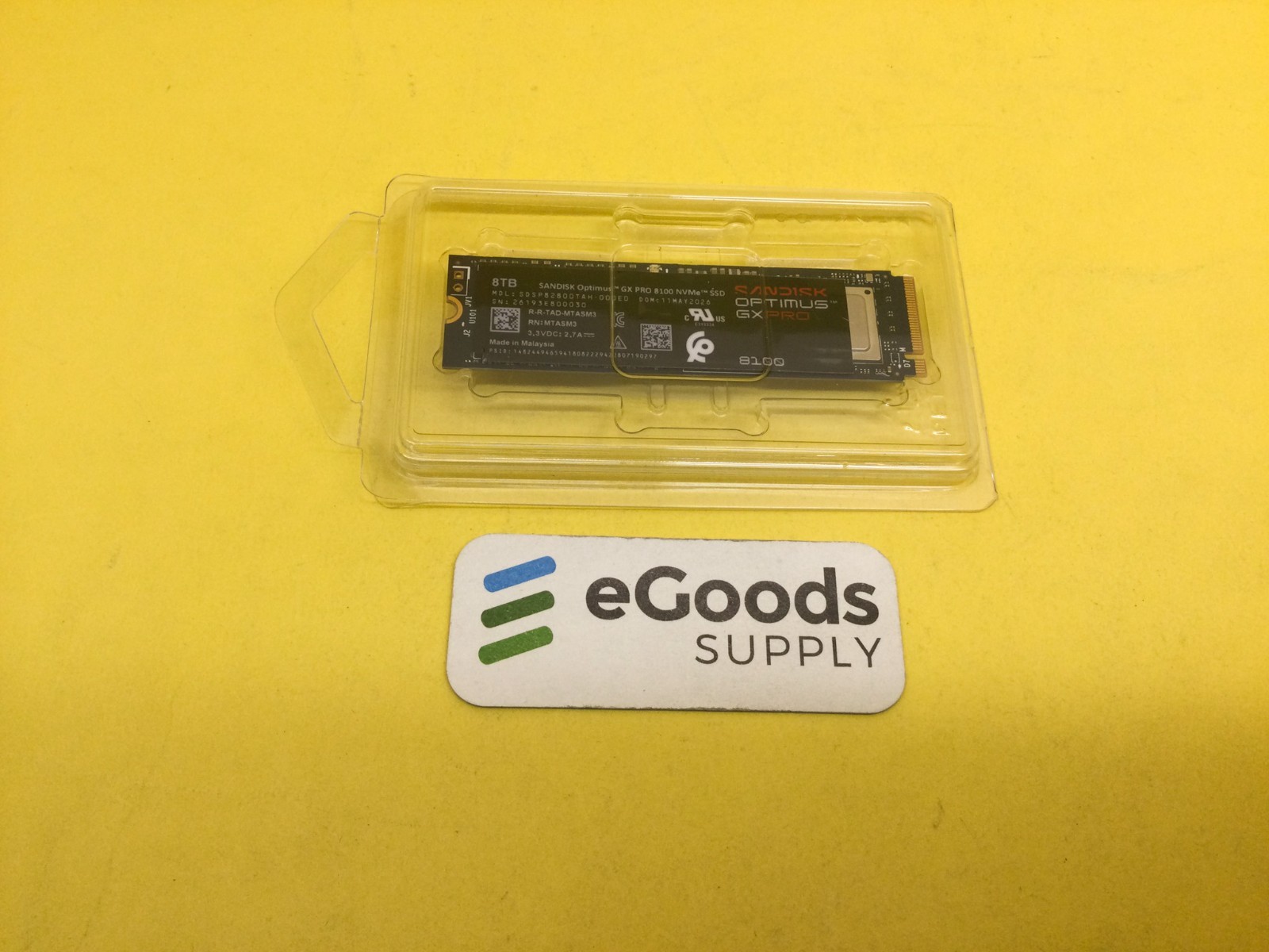 SanDisk Optimus GX PRO 8100 8TB SSD M.2 2280 SDSP82800TAH-000E0 No Heatsink new