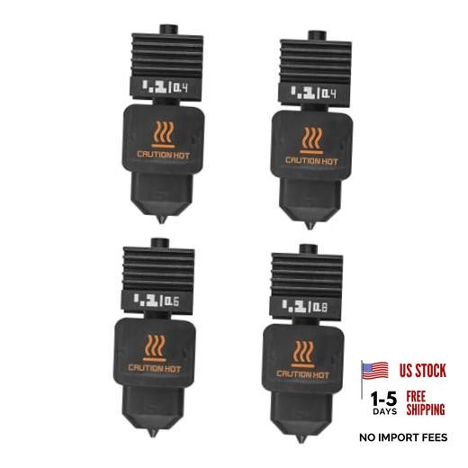 h2d h2s hotend 4Pcs 2*0.4+0.6+0.8mm H2D Combo Hotend Print Head Hot End 4pcs