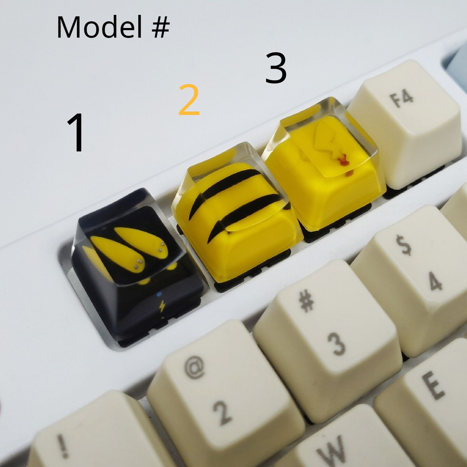 1pc Hand Made Resin Key Cap For MX Switch Mechanical Keyboard Poke Customized