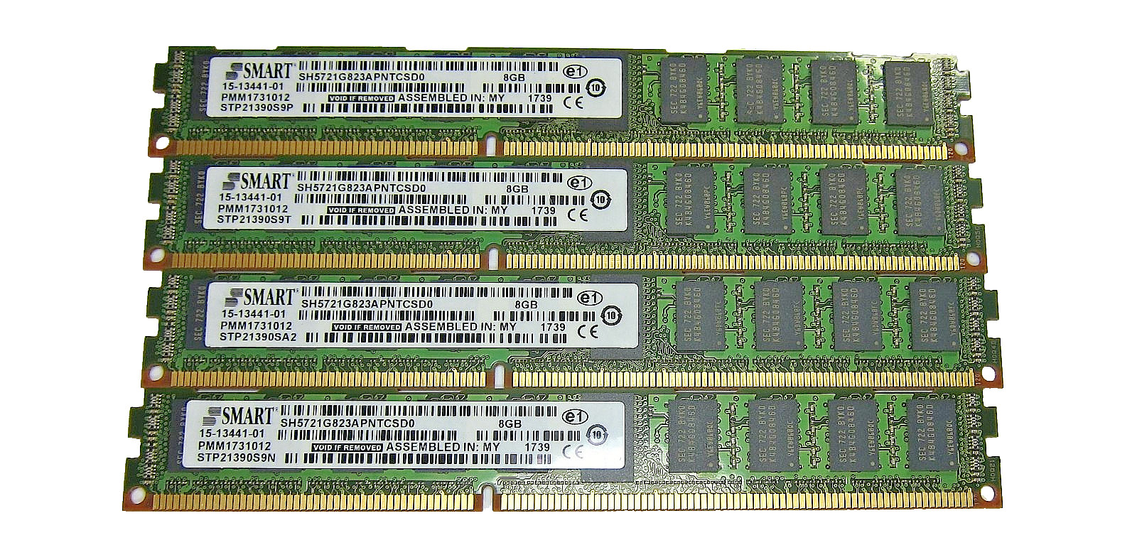 Genuine 32GB (4x8GB) Smart SH5721G823APNTCSD0 RAM Modules Cisco P/N: 15-13441-01
