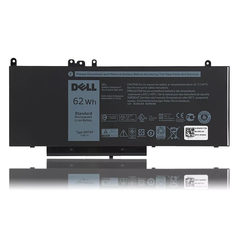 Genuine OEM 62Wh 6MT4T Battery for Dell Latitude E5470 E5570 5570 7V69Y TXF9M US