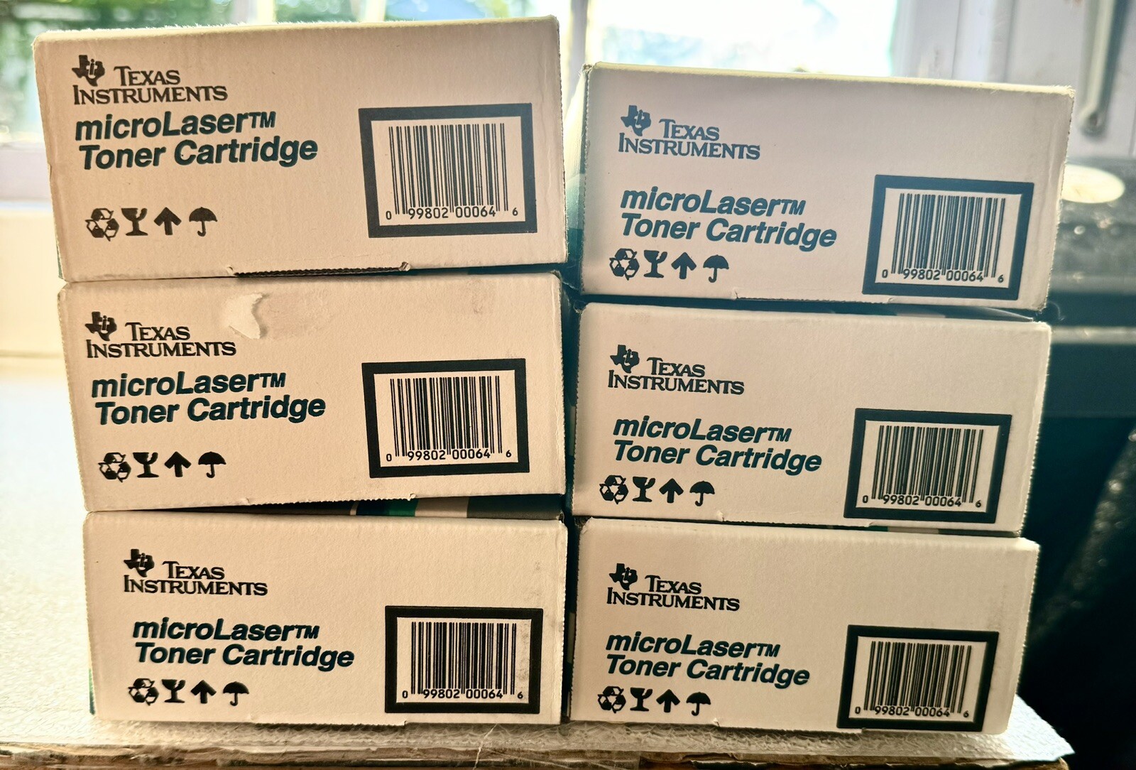 Six (6)Texas Instruments microLaser Toner Cartridges 2550770-0001 New In Box