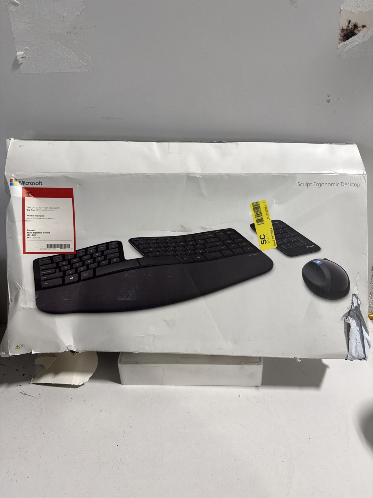 Microsoft L5V-00001 Sculpt Ergonomic Desktop Keyboard Mouse Keypad - Read Me Plz