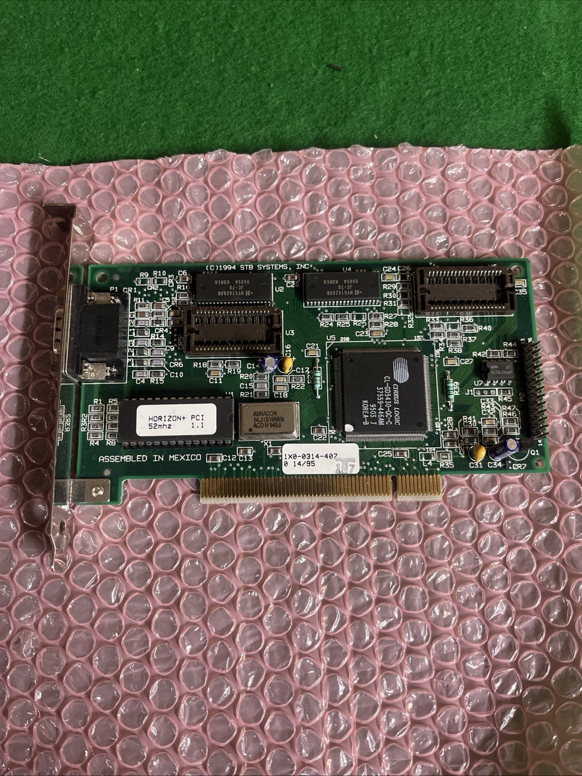 Vintage STB Systems Horizon+ PCI VGA Card Cirrus Logic CL-GD5430 1MB Tested @2M