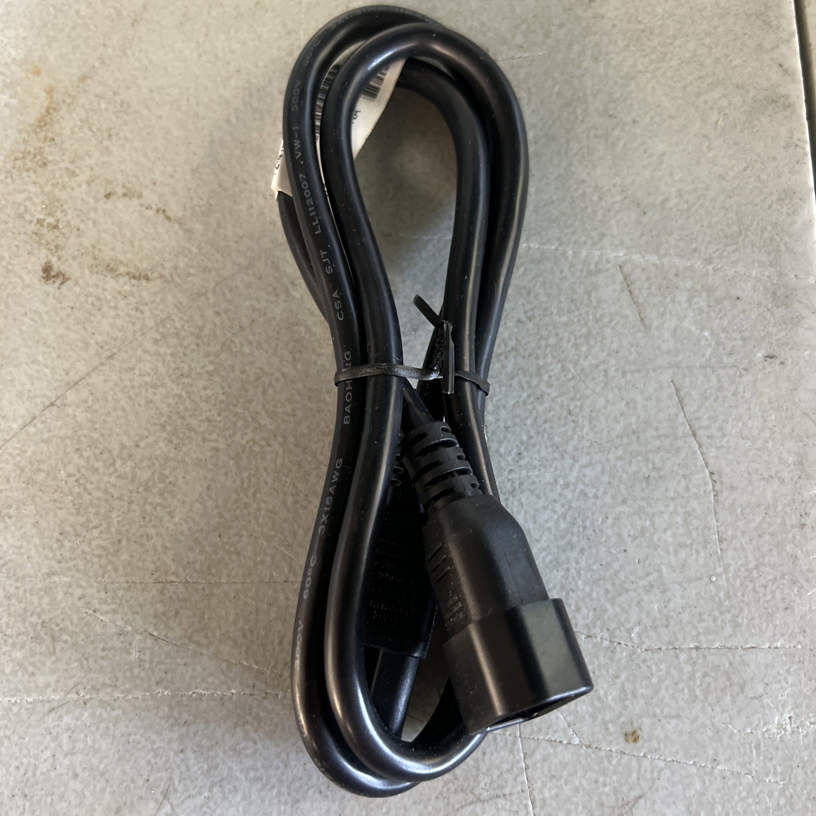 2FT IEC C14 to C15 Power Cord 14AWG 15A 250V Server PSU Cable