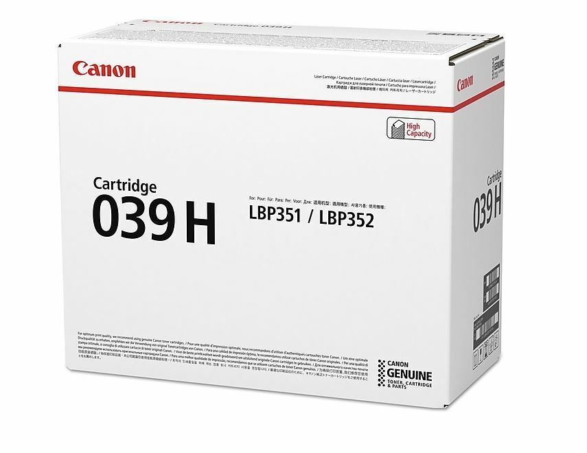 GENUINE CANON 039H 0288C001AA HIGH YIELD BLACK INK LBP351 / LBP352