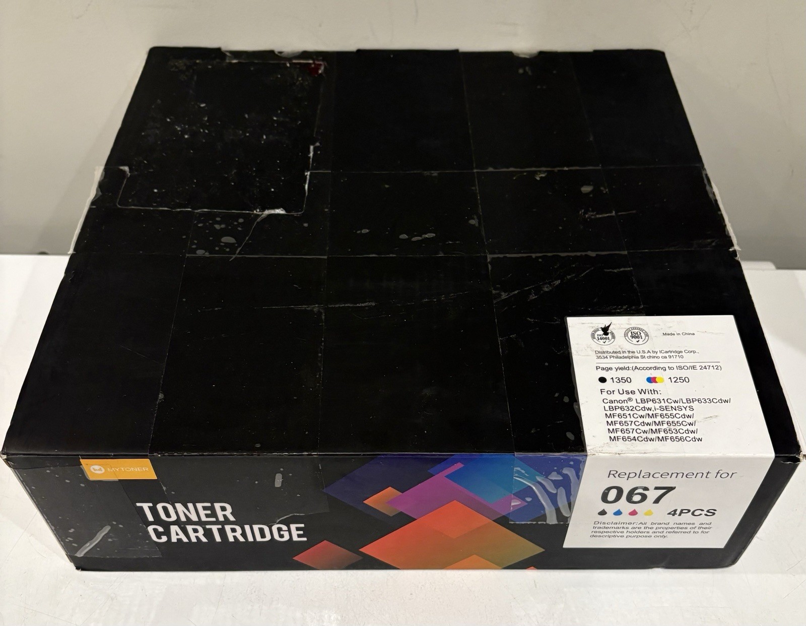 MYTONER 067 067H Toner Cartridge Set 4 Pack Compatible Replacement for Canon