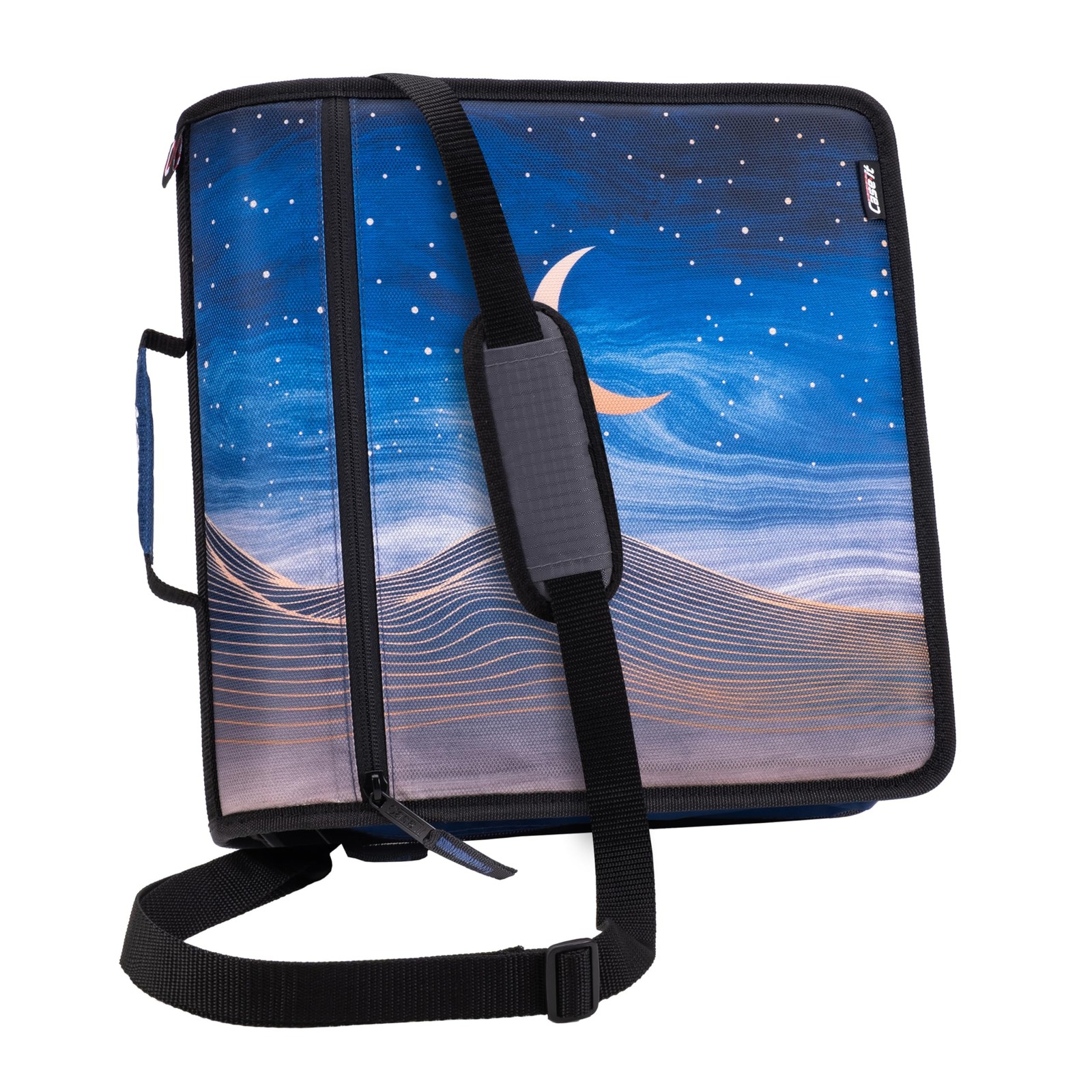 School Zipper Binder 3 O Rings 600 Sheet Case it D 146 Desert Night