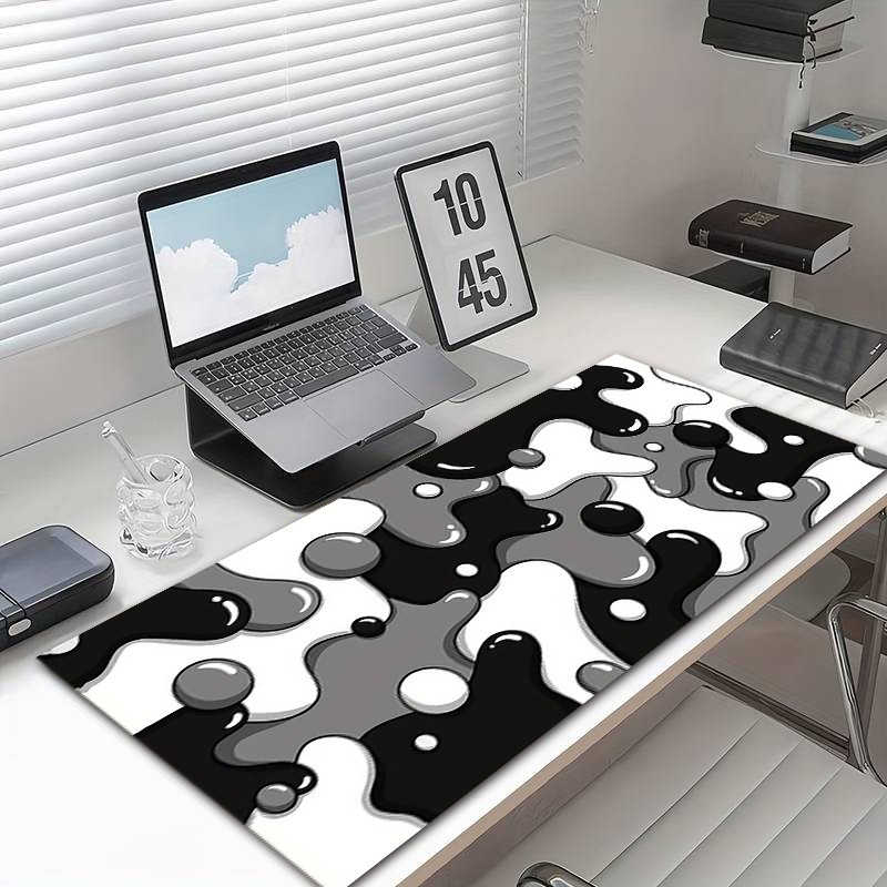 1pc of Diatomaceous Earth Extra-Large Gaming Mouse Pad - Water Drop Milk Foam