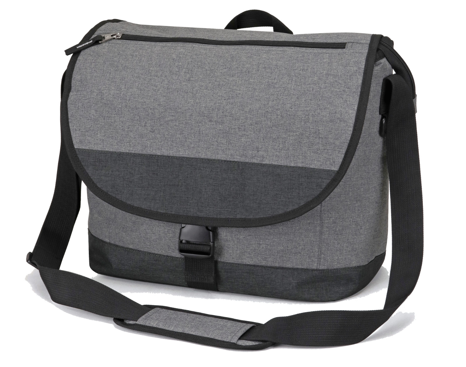 Laptop Tablet Utility Messenger Bag Heather Grey Modern Shoulder Crossbody
