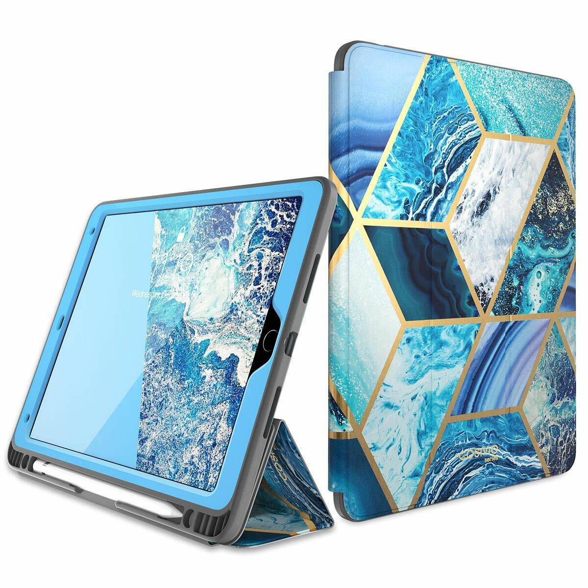 Genuine i-Blason Trifold Stand Case Cover for iPad Pro 9.7"/10.5" +Pencil Holder