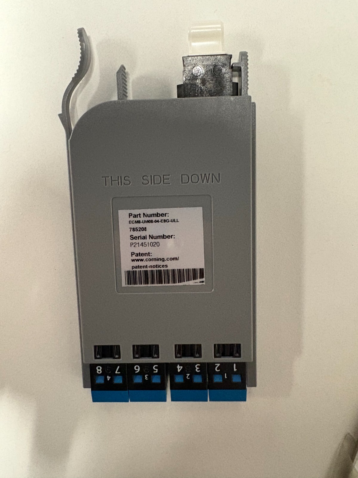 Corning ECM8-UM08-04-E8G-ULL 8F EDGE8 MTP to LC Duplex Module Single-mode (OS)