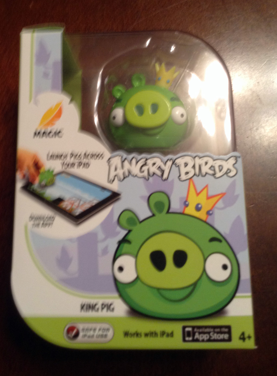 New Magic ANGRY BIRDS App Game Play with iPad Comes with King Pig Figure Fun