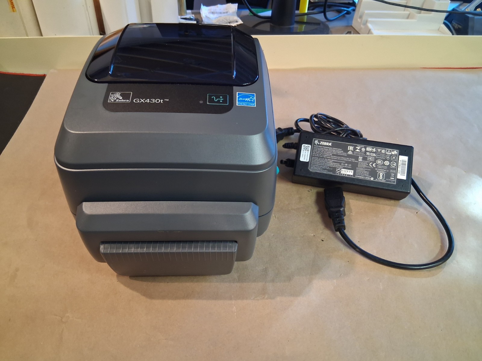 Zebra GX430T Thermal Printer USB GX43-102512-000 with Auto Cutter