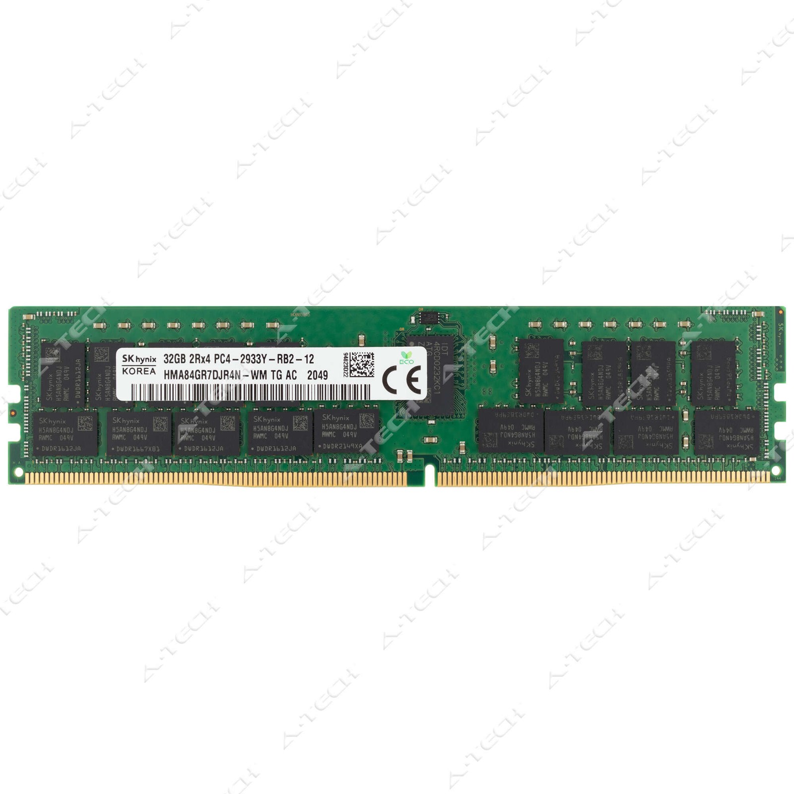Hynix 32GB DDR4-2933 PC4-23400 2Rx4 ECC RDIMM Server Memory RAM HMA84GR7DJR4N-WM