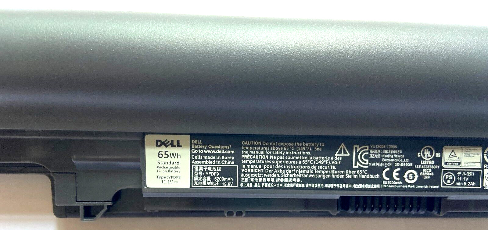 Genuine YFDF9 5MTD8 Battery for Latitude 3340 3350, V131 2 Series; JR6XC YFOF9