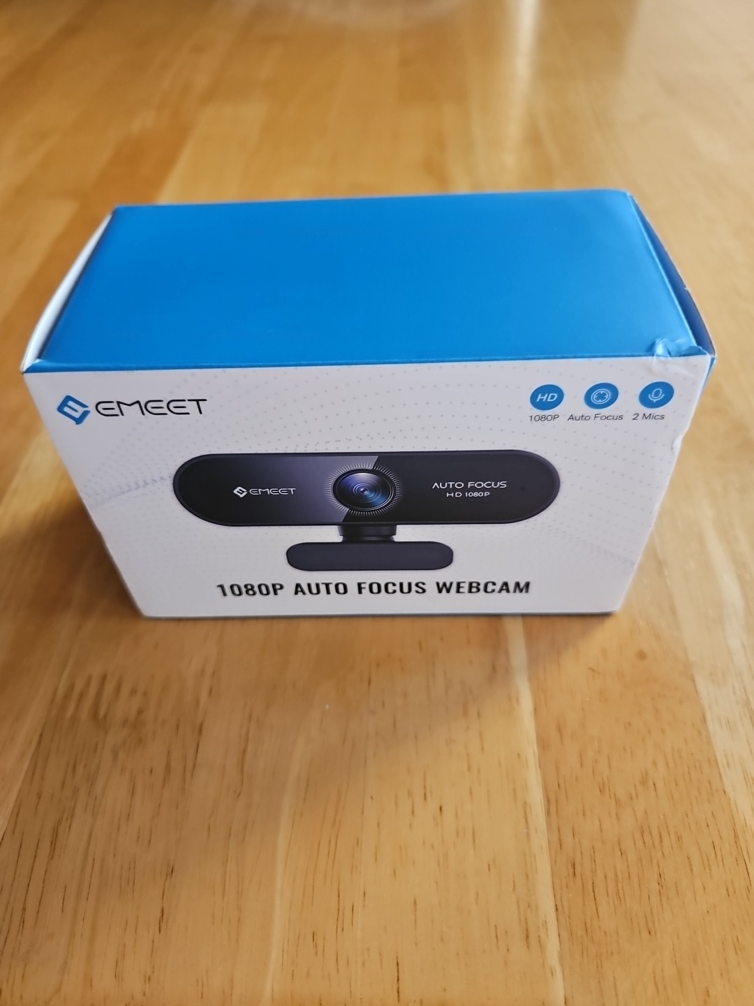 Emeet Nova Auto Focus 1080P FullHD WebCam 2 built In Mics New Open Box TESTED