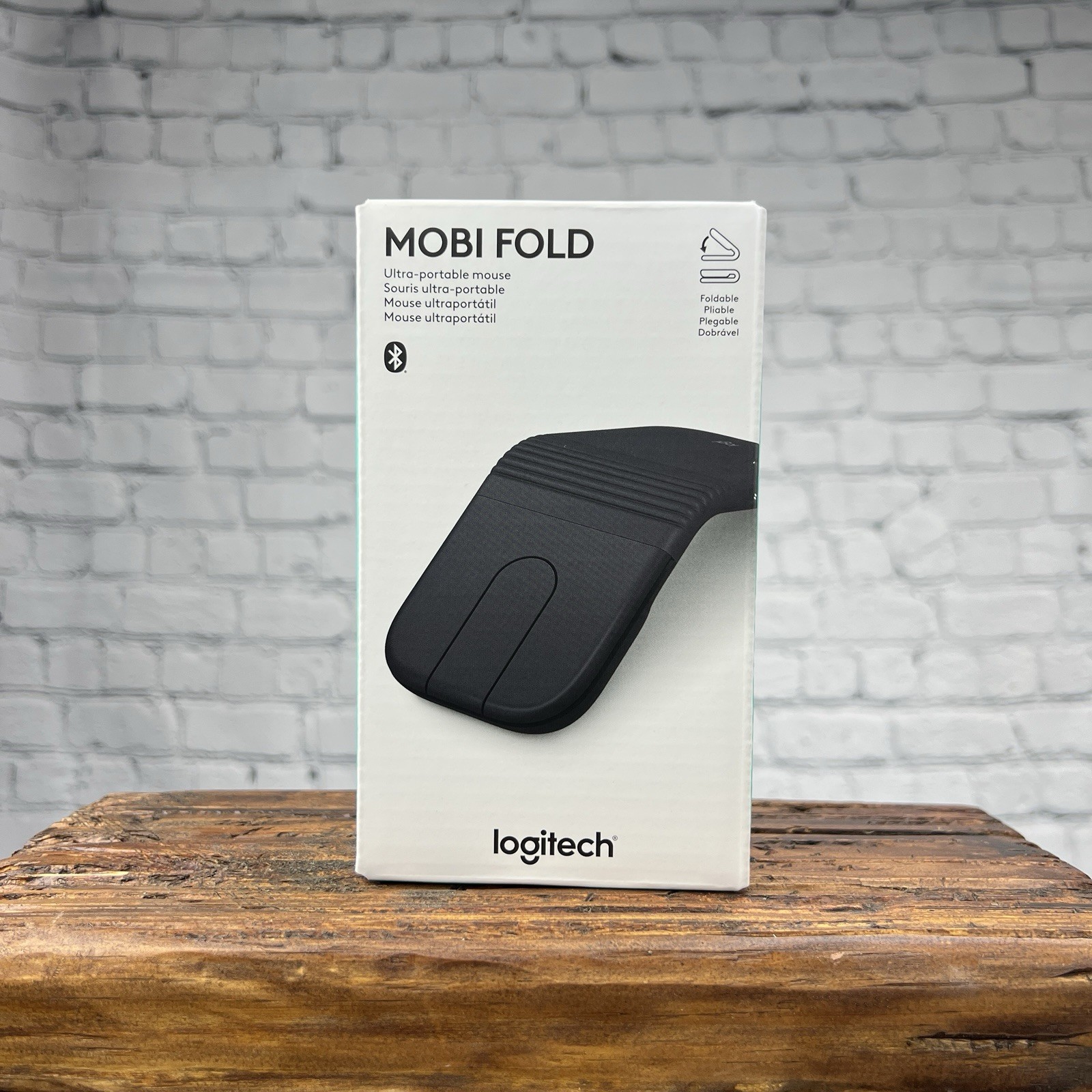 Logitech MOBI FOLD Ultra-Portable Mouse - Black