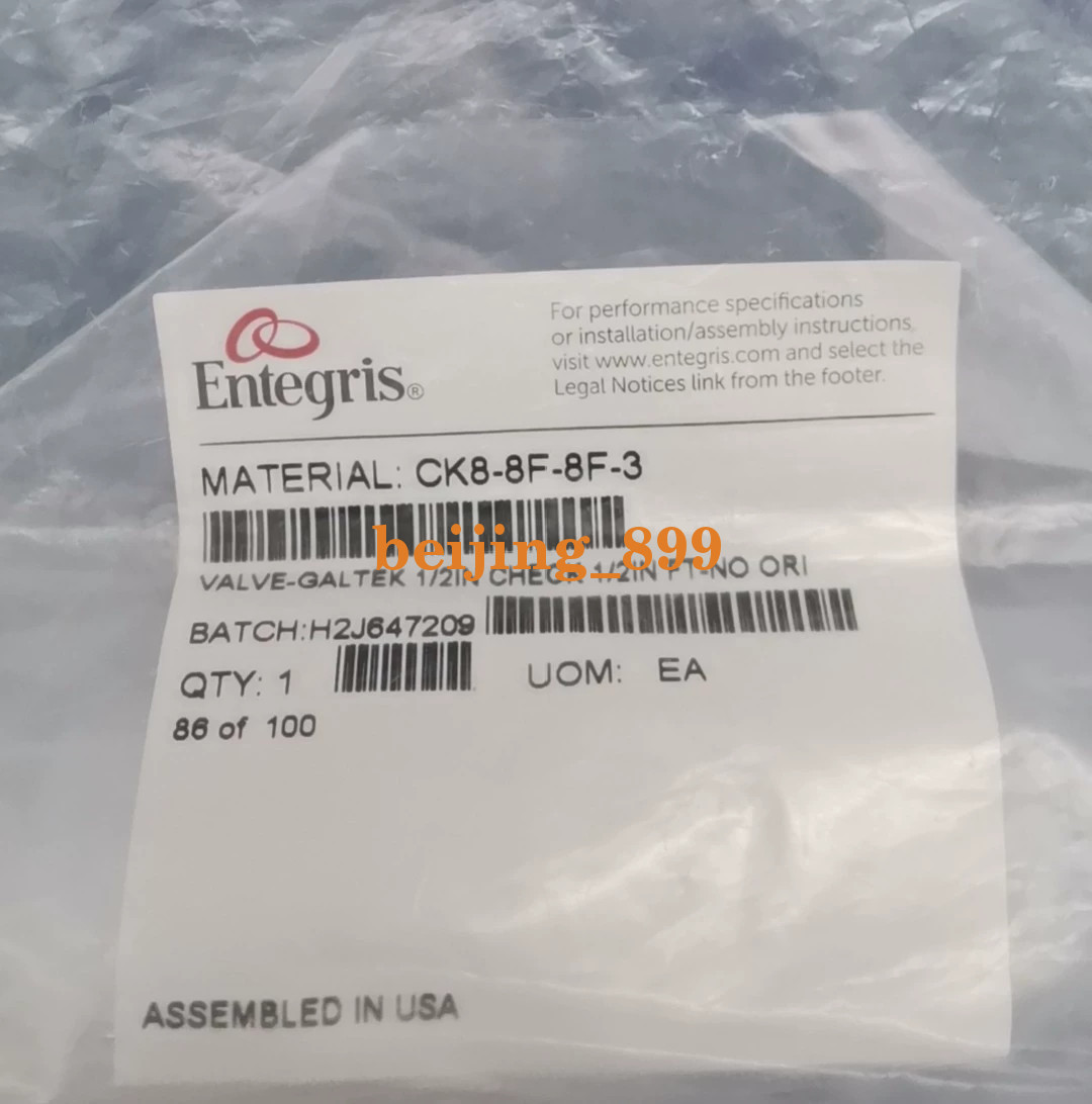 1PC NEW Entegris check valve CK8-8F-8F-3  Fast transportation