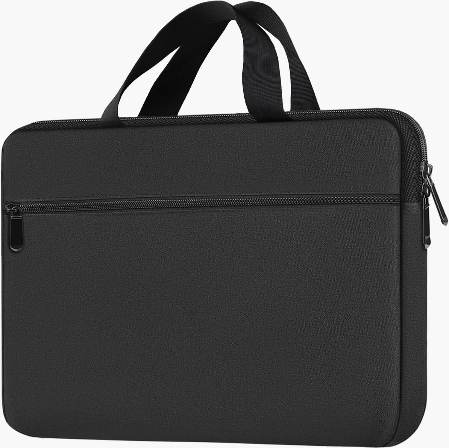 Durable 15.6 Inch Laptop Bag, Protective Briefcase Handbag, Black Computer Case