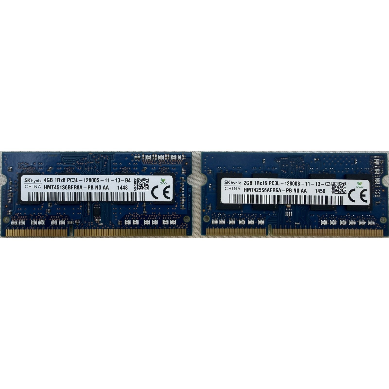 SK hynix 6GB DDR3 1600MHz PC3L-12800S Laptop RAM Kit 4GB + 2GB SODIMM