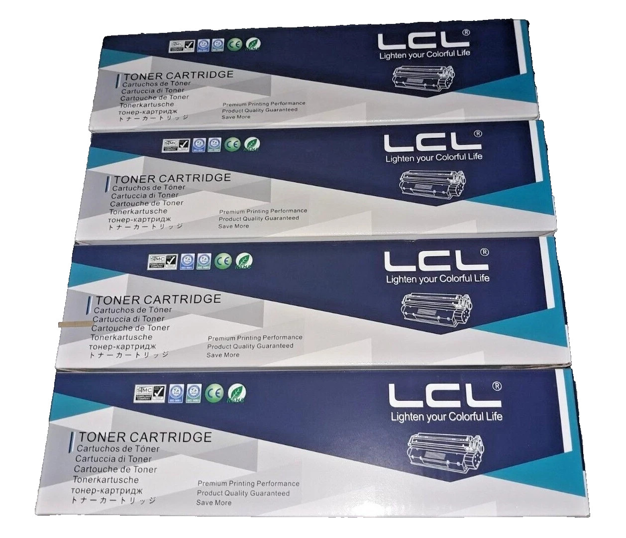 LCL Toner Cartridge Replacement for HP 130A CF350A CF351A CF352A,353A  4 in 1
