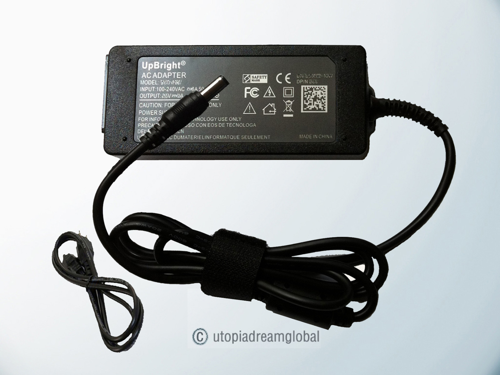 19V AC Adapter For Acer 27" 25" 21.5" 19.5" LED LCD Monitor Power Supply Charger