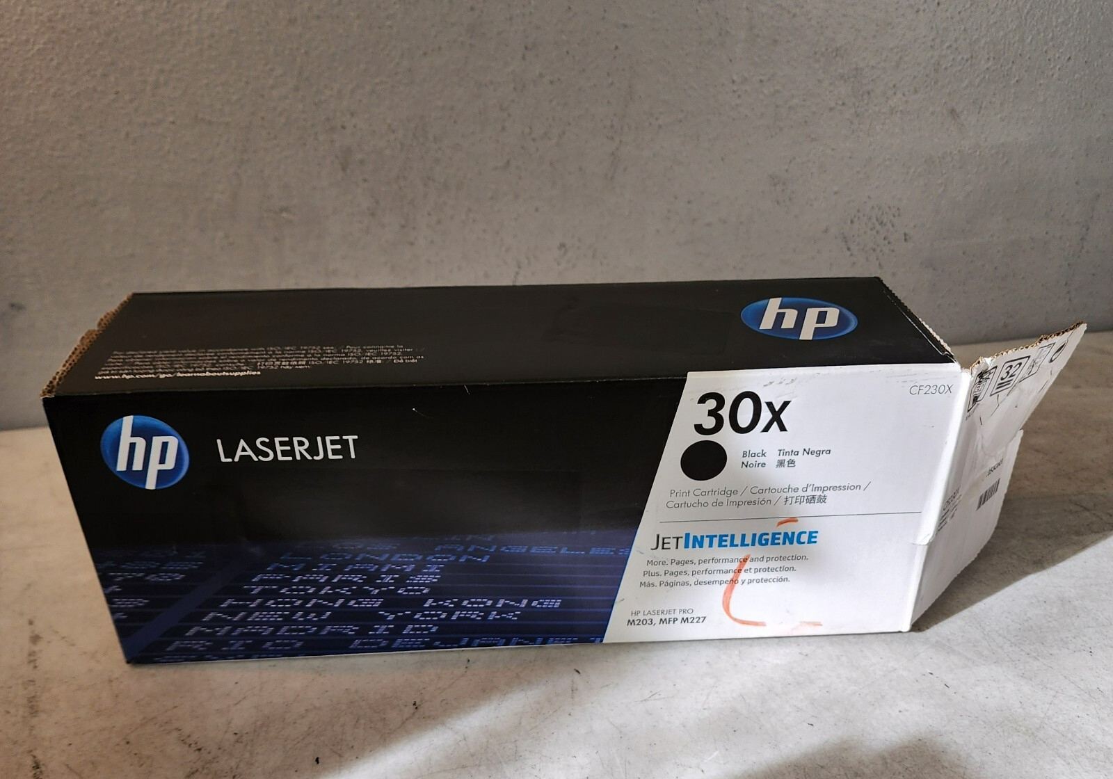 HP CF230X 30X Black Hi Yield Toner Cartridge Genuine New Open Box