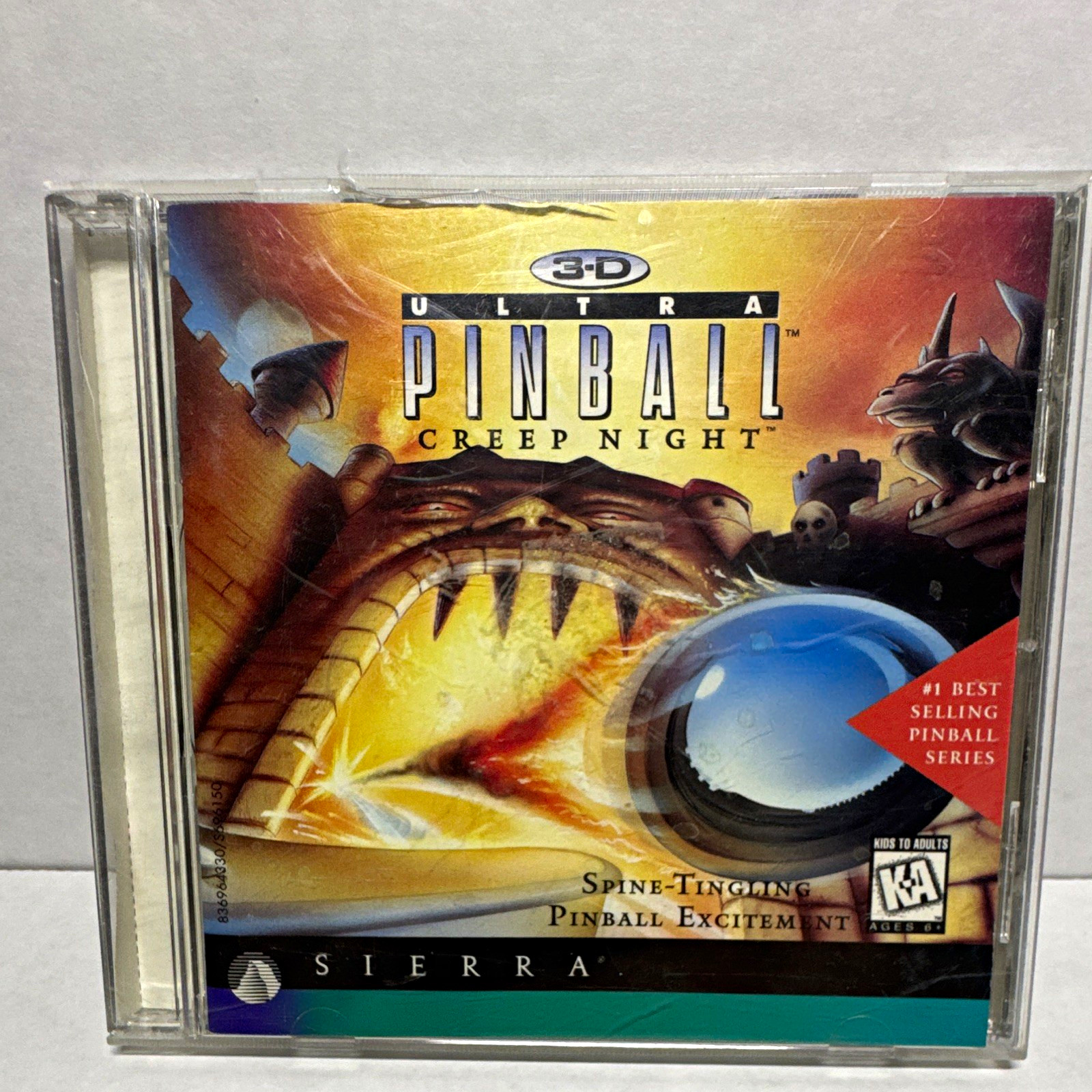 Sierra 3-D Ultra Pinball: Creep Night PC Game CD, Windows 3.1/95, English