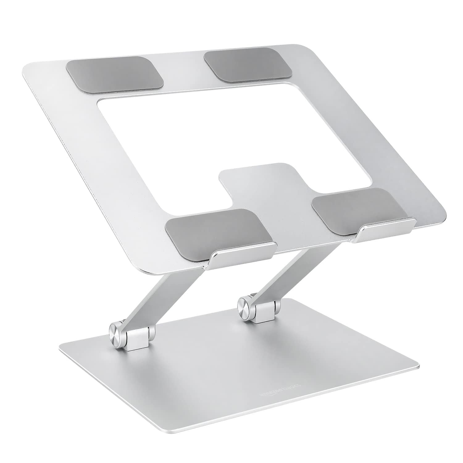 Amazon Basics Sturdy and Portable Ergonomic Laptop 10 x 8.7 x 6 in, Silver