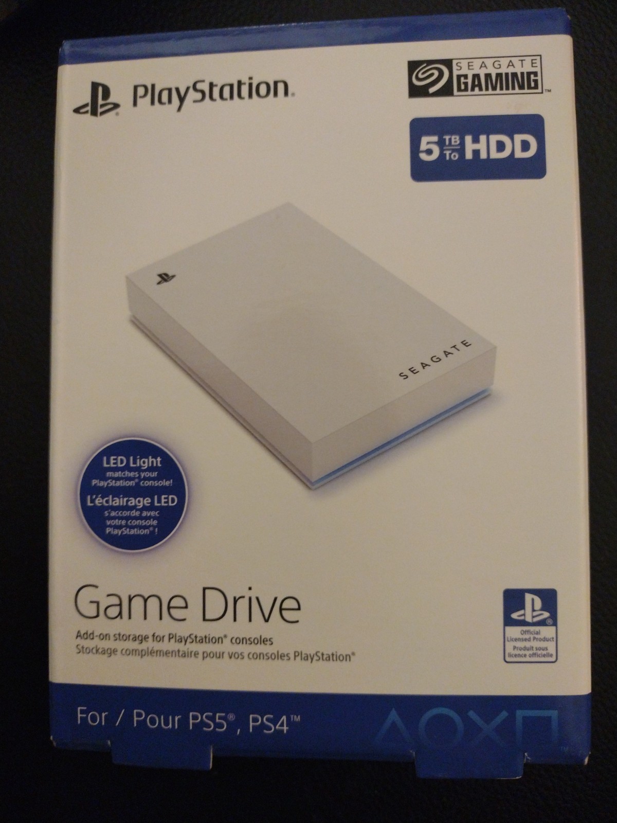Seagate Game Drive for PS5 5TB External USB 3.0 Portable Hard Drive - Brand New