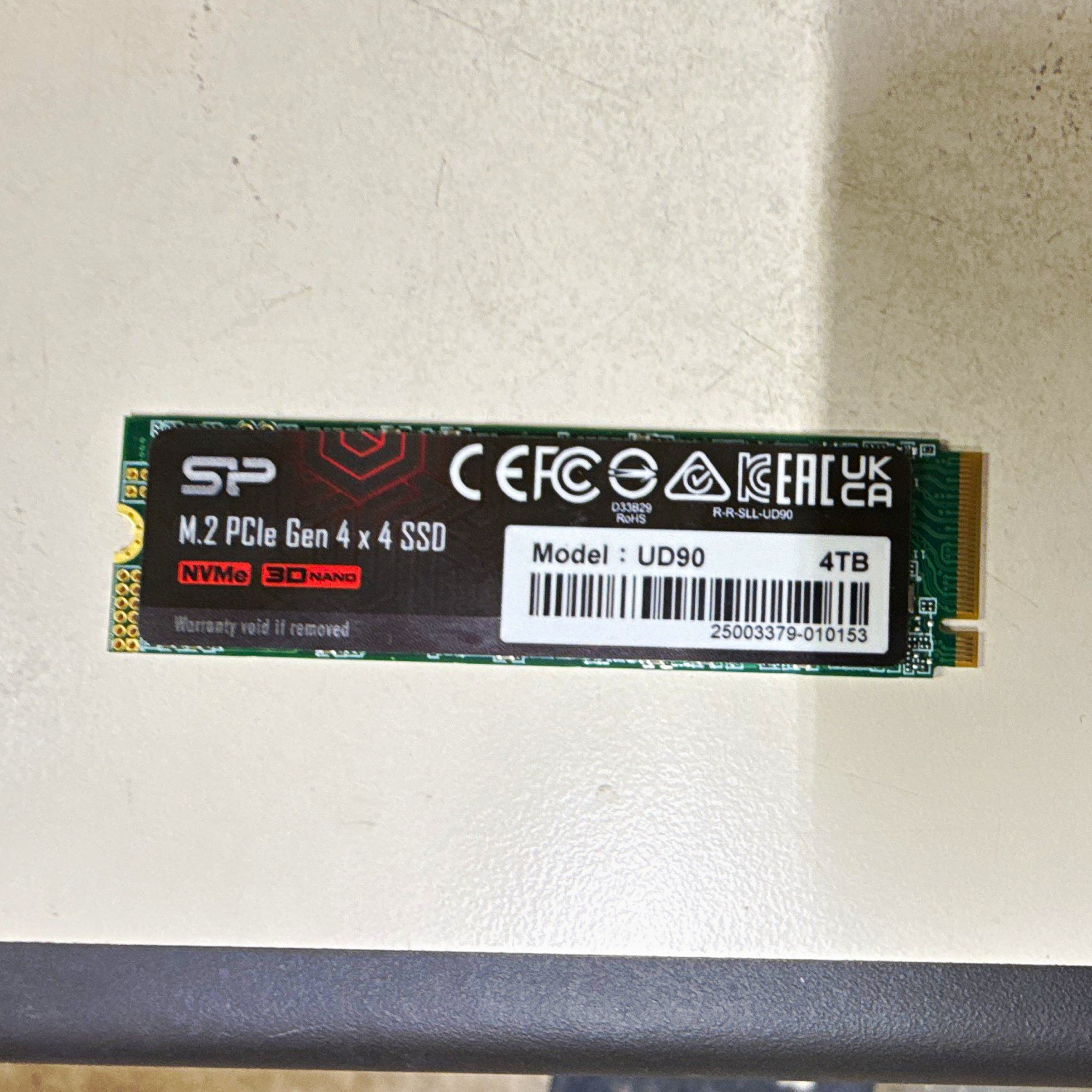 Silicon Power UD90 4TB Internal SSD NVMe M.2 2280 Gen 4x4 99% Health