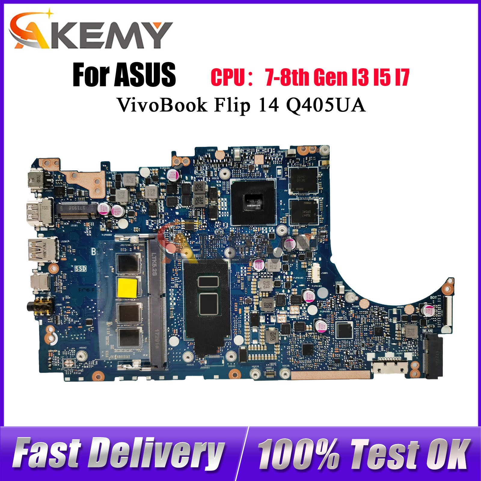 TP410UF For ASUS 14 Flip TP410UR TP410UQ TP410URR Mainboard i3 i5 i7 CPU Test Ok