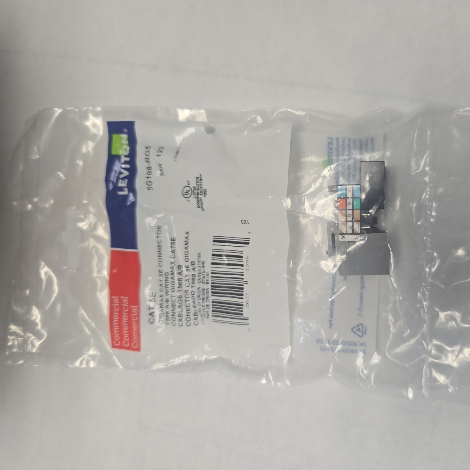 Leviton 5G108-RG5 Snap in Connector