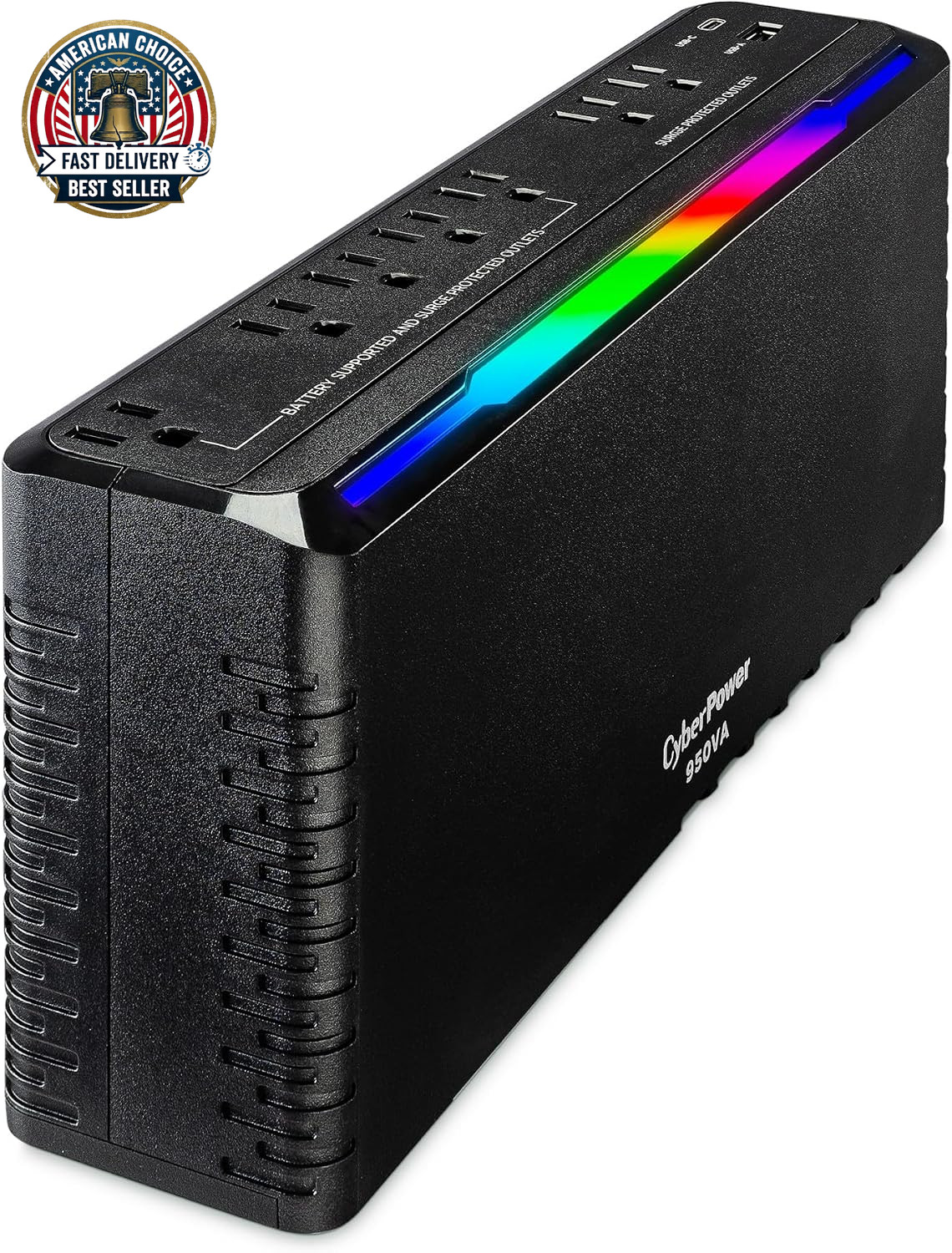 Cyberpower GX950UC Gaming UPS Battery Backup and Surge Protector, 950VA/510W, RG