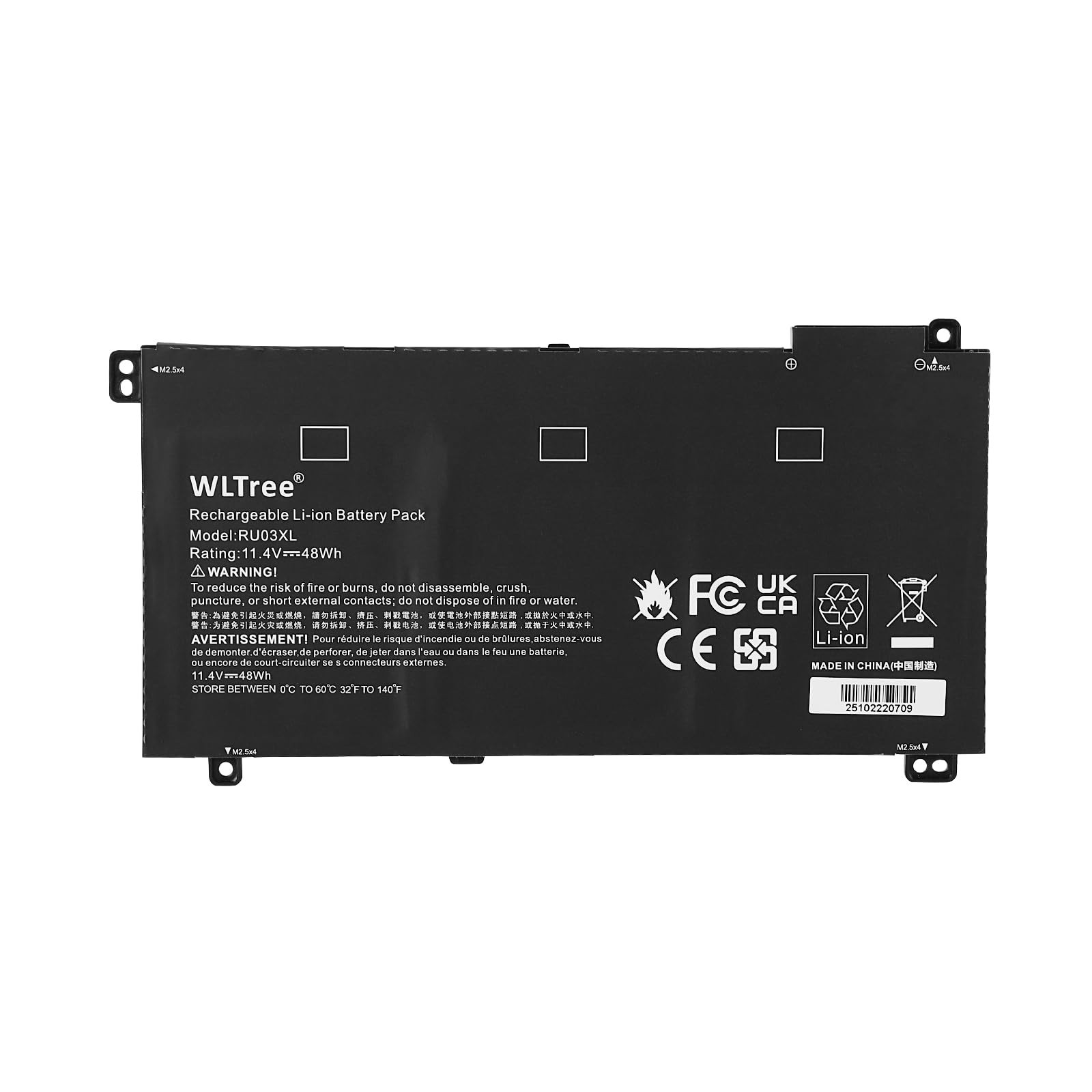 48Wh RU03XL Laptop Battery for HP ProBook x360 440 G1 Series X360 11 G3 EE Series
