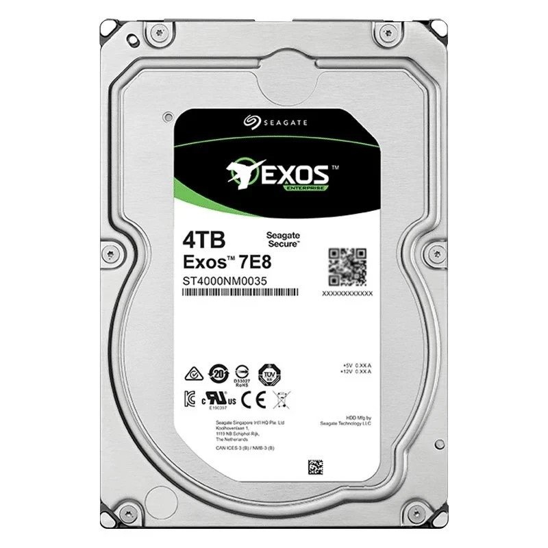 Seagate Exos 7E8 Enterprise ST4000NM0035 4TB 3.5" SATA Hard Drive 7200RPM HDD