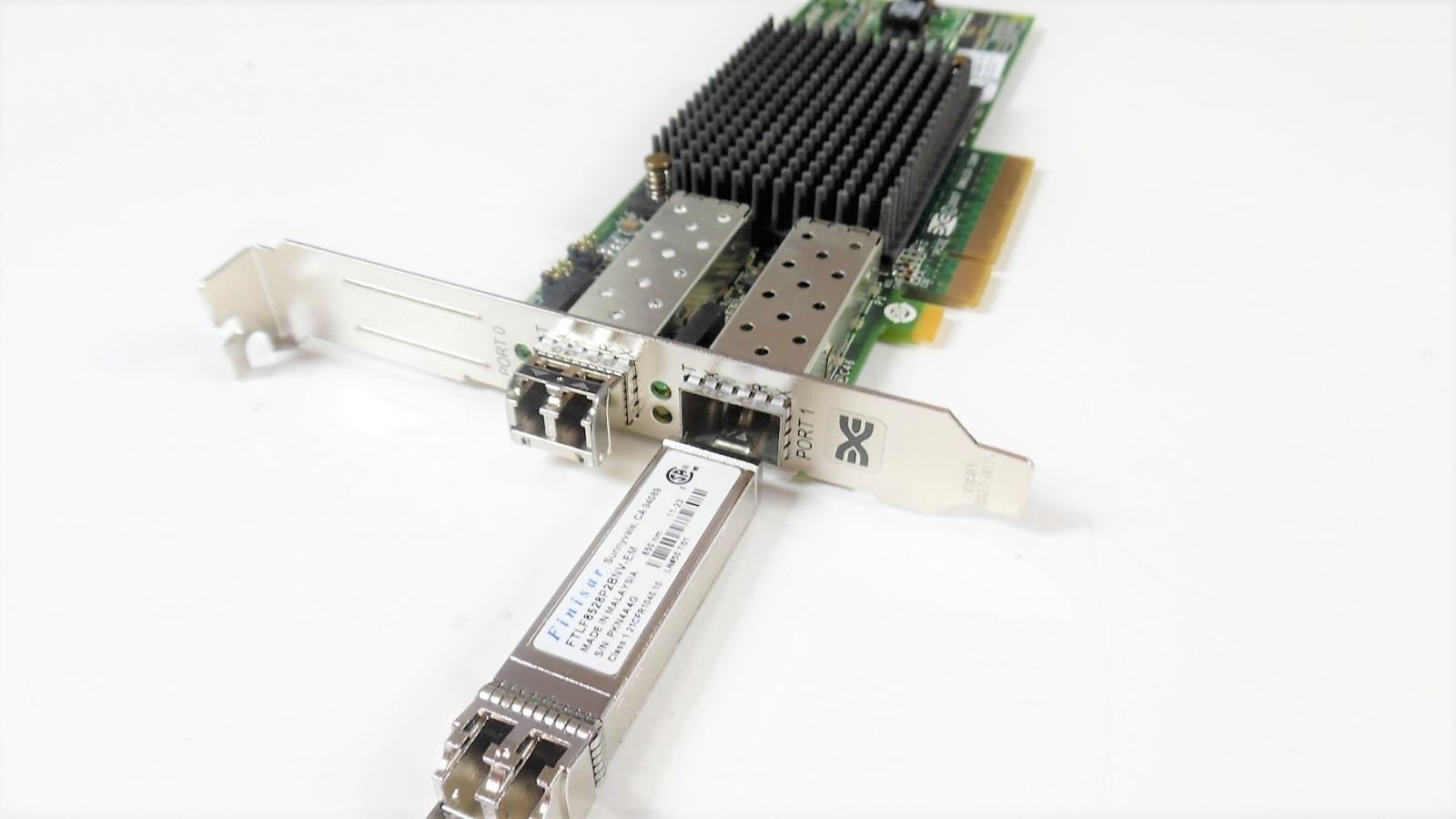 C856M LPE12002-E REV.8 Dell LightPulse 8GB Dual Ports Fibre PCI-E w/Both Bracket