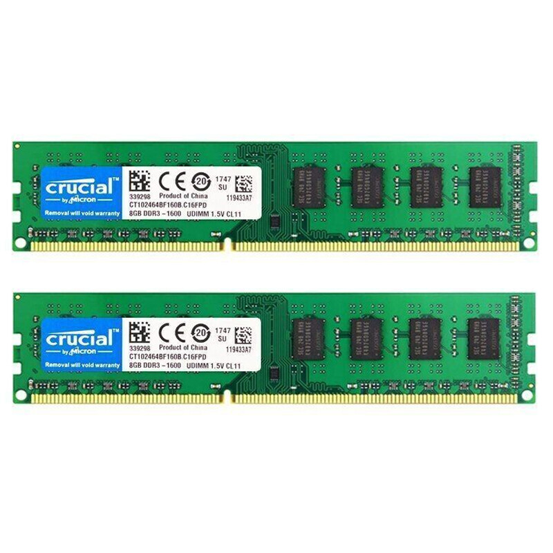 CRUCIAL DDR3 8GB 1600 MHz 8GB 16GB 32GB PC3-12800 Desktop Memory RAM 240Pin DIMM
