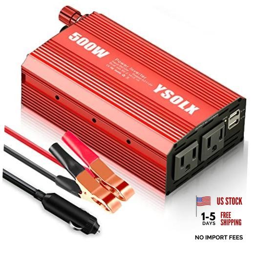 500W Power Inverter 12V to 110V for Vehicles - 500W