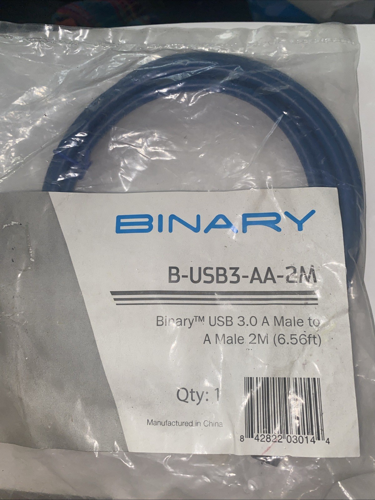 Binary B-USB3-AA-2M USB Cable