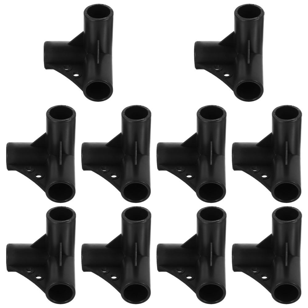 Black Durable Plastic Connectors 3 Way Four Way for Outdoor Gardening Frames