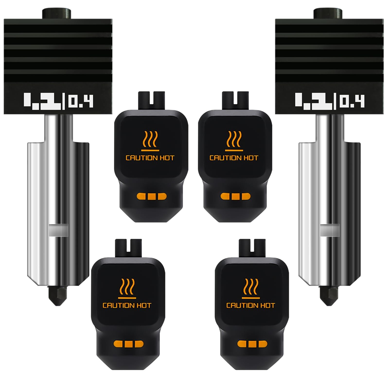 2PK P2S Hotend Kit with preInstalled 0.4mm Hardened Steel Nozzle for Bambu La...