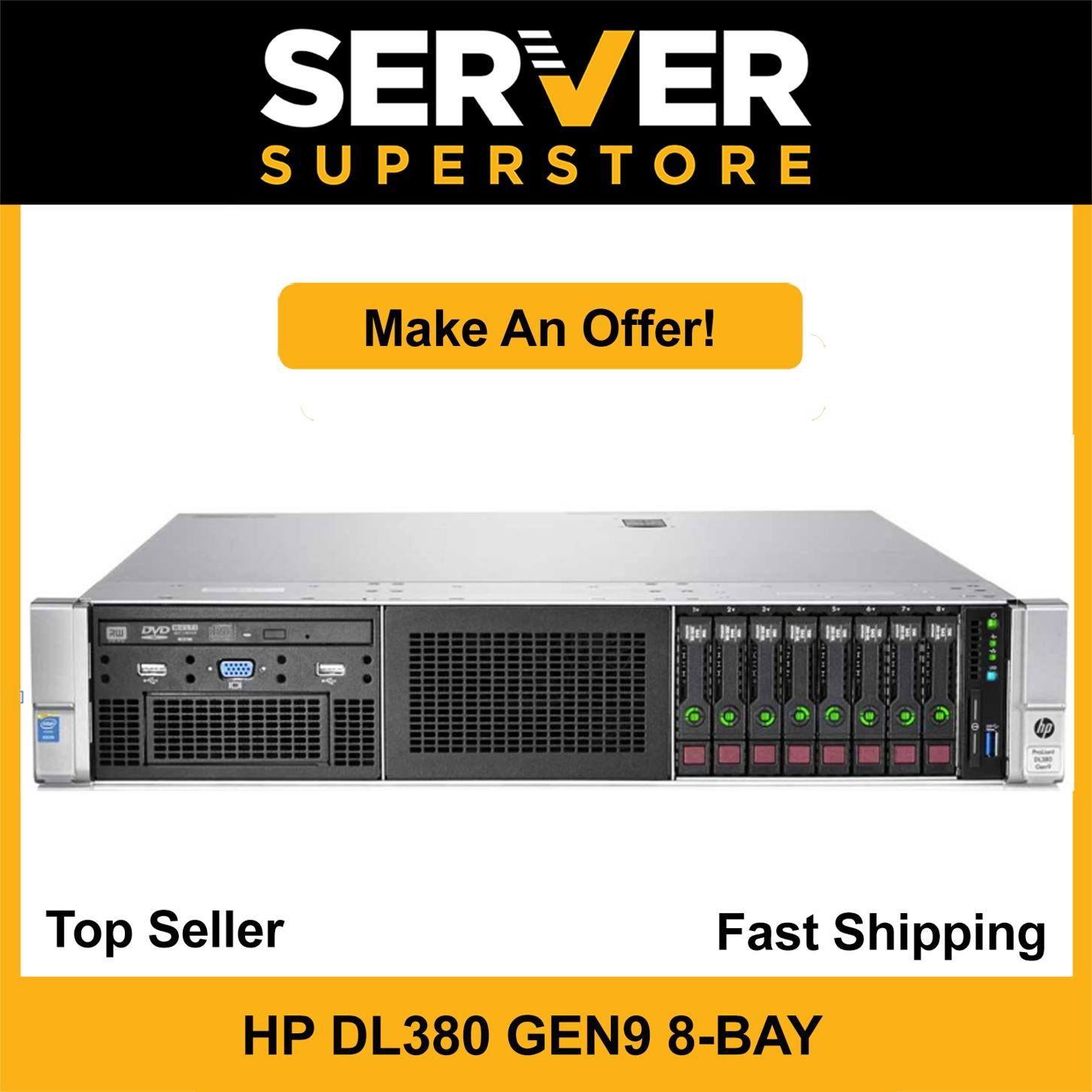 HP ProLiant DL380 G9 Server 2x E5-2690 V4=28 Cores | P440 | 256GB | 2x 600GB SAS