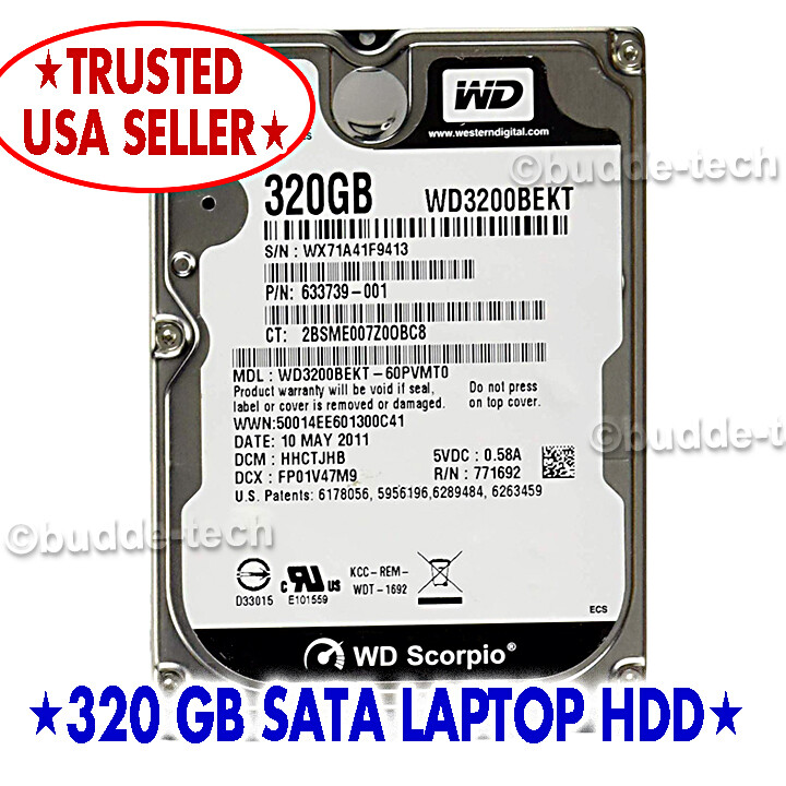 320GB Laptop Hard Drive for Mac Apple Macbook Pro 2008 2009 2010 2011 2012 2.5"