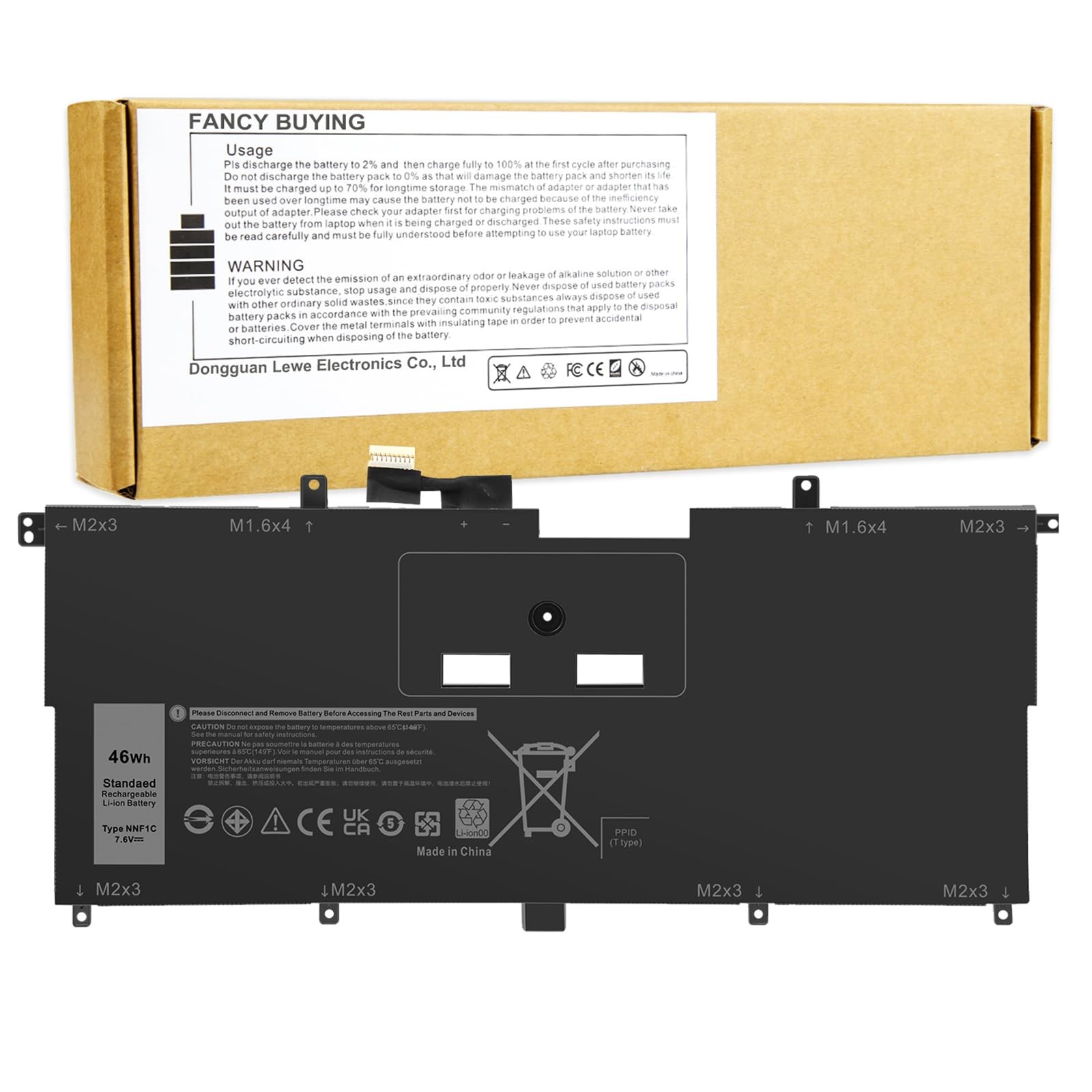 Fancy Buying NNF1C Laptop Battery for Dell XPS 13 2 in 1 9365 XPS 13 9365 2-i...