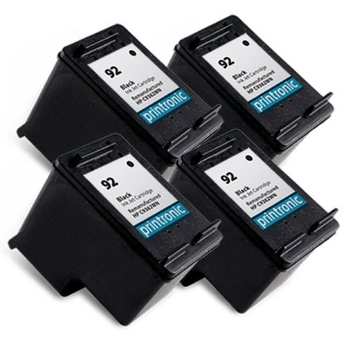 Reman HP 92 (C9362WN) Black Ink Cartridge for HP PhotoSmart C3100 C3183 4PK