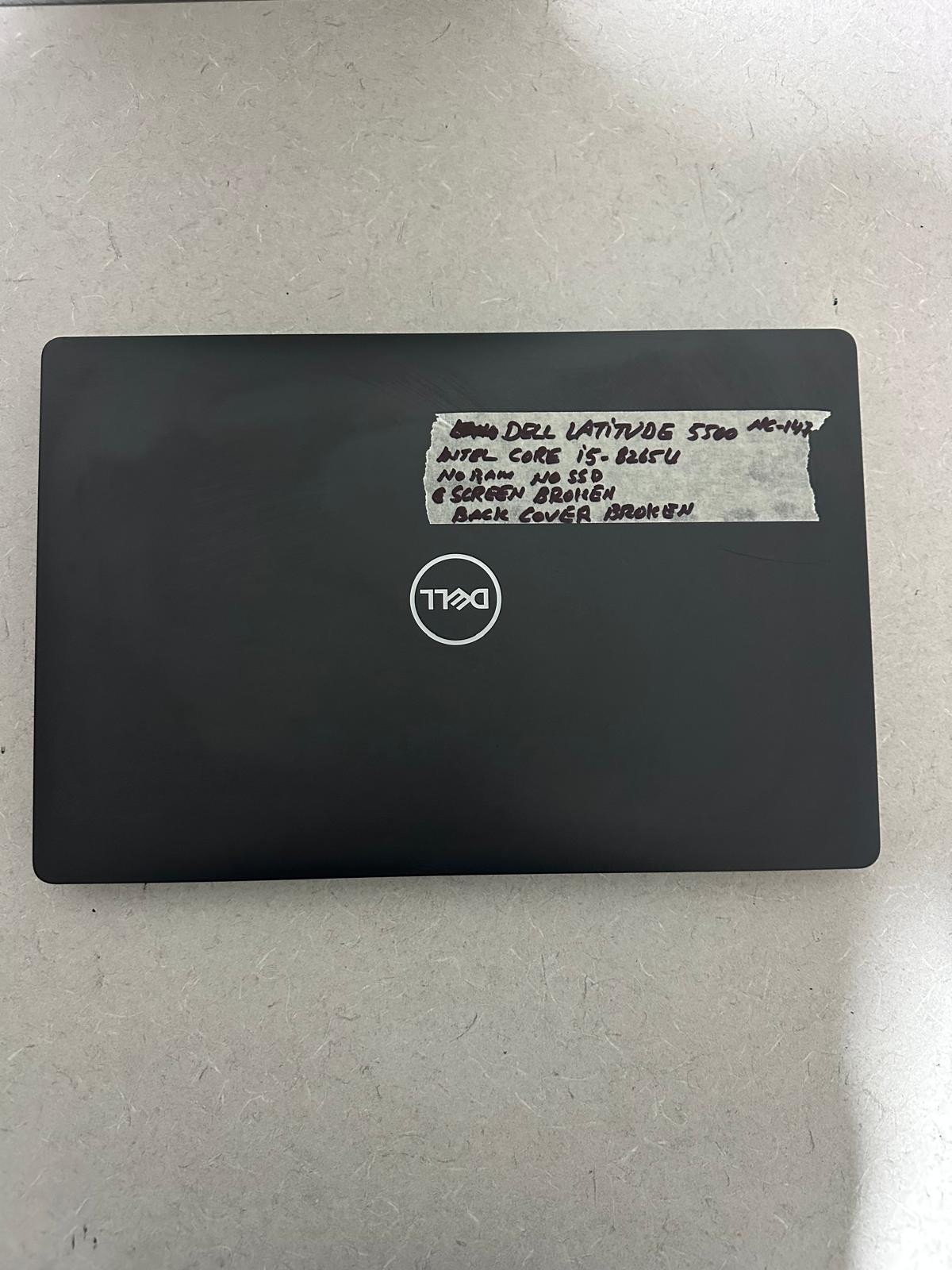 Dell Latitude 5500 15.6" Laptop Intel Core i5-8265U - / No RAM / No SSD
